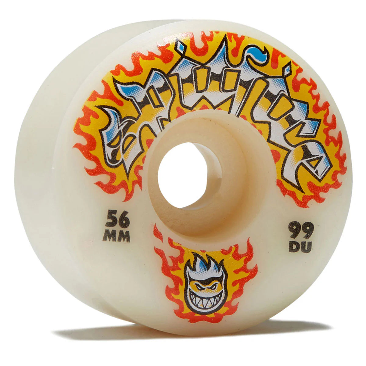 Spitfire F4 (Formula Four) 99D Chrome Venom Conical Full Natural White Orange Skateboard Wheels