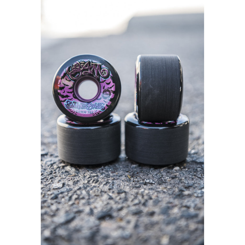 Slime Balls Bam Margera Guest OG Slime 60mm 78a Black Skateboard Wheels