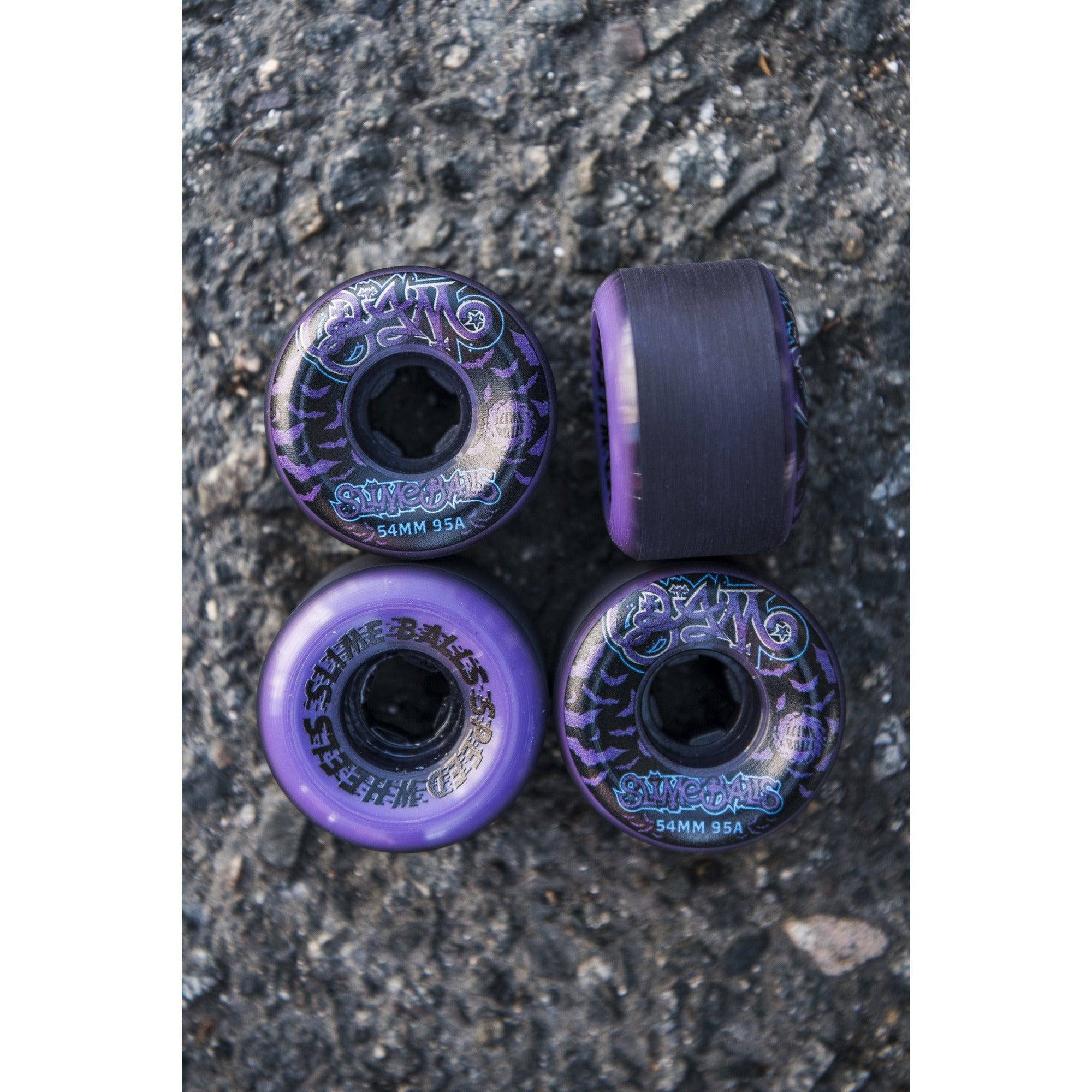 Slime Balls Bam Margera Guest 54mm 95a Purple Hardline Wheels
