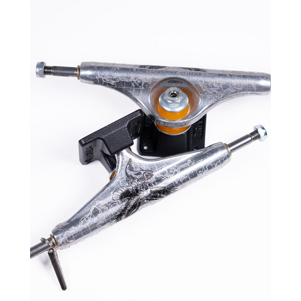Independent Stage 11 Hollow David Gravette Pro Silver Black Skateboard Trucks