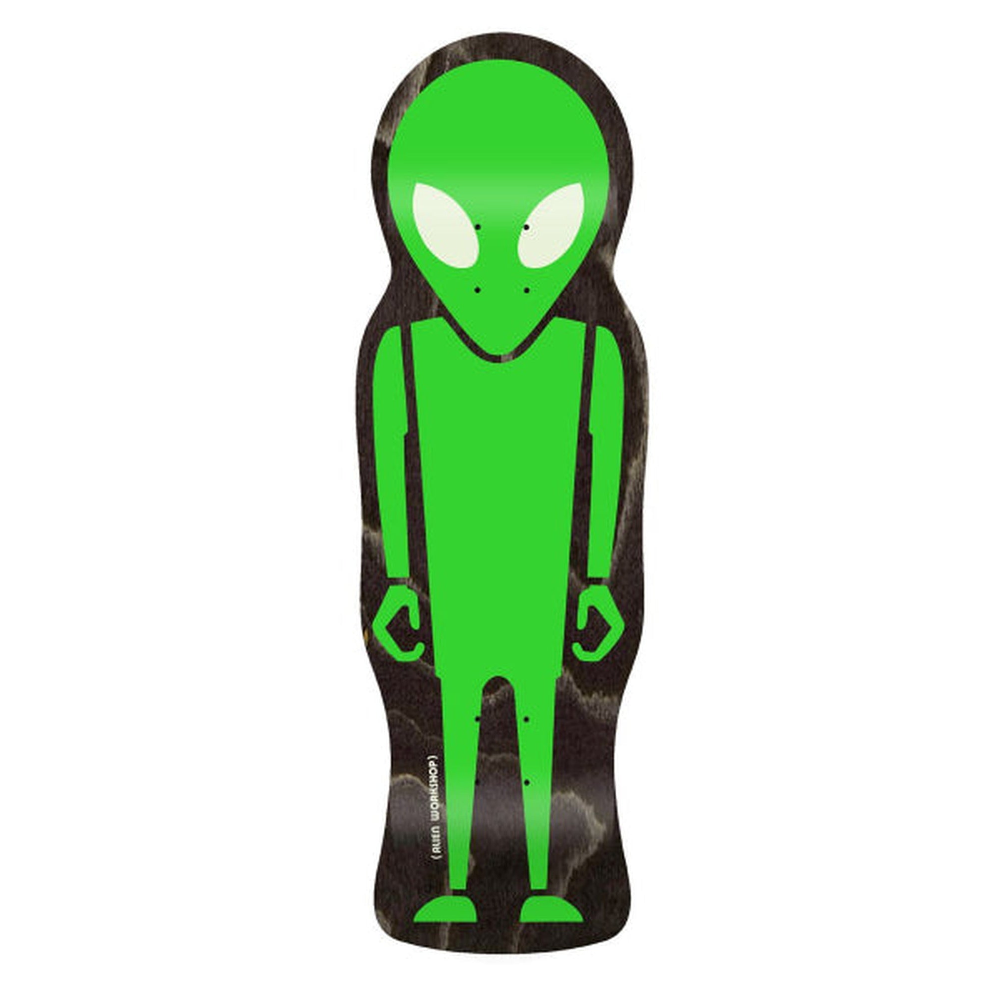 Alien Workshop Soldier Die-Cut 9.675" X 30.375" Green Black Skateboard Deck