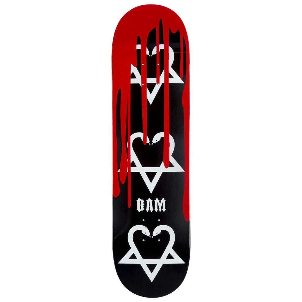 Zero x Bam Snake-A-Gram Blood 8.5" x 32.25" Black/Red Skateboard Deck