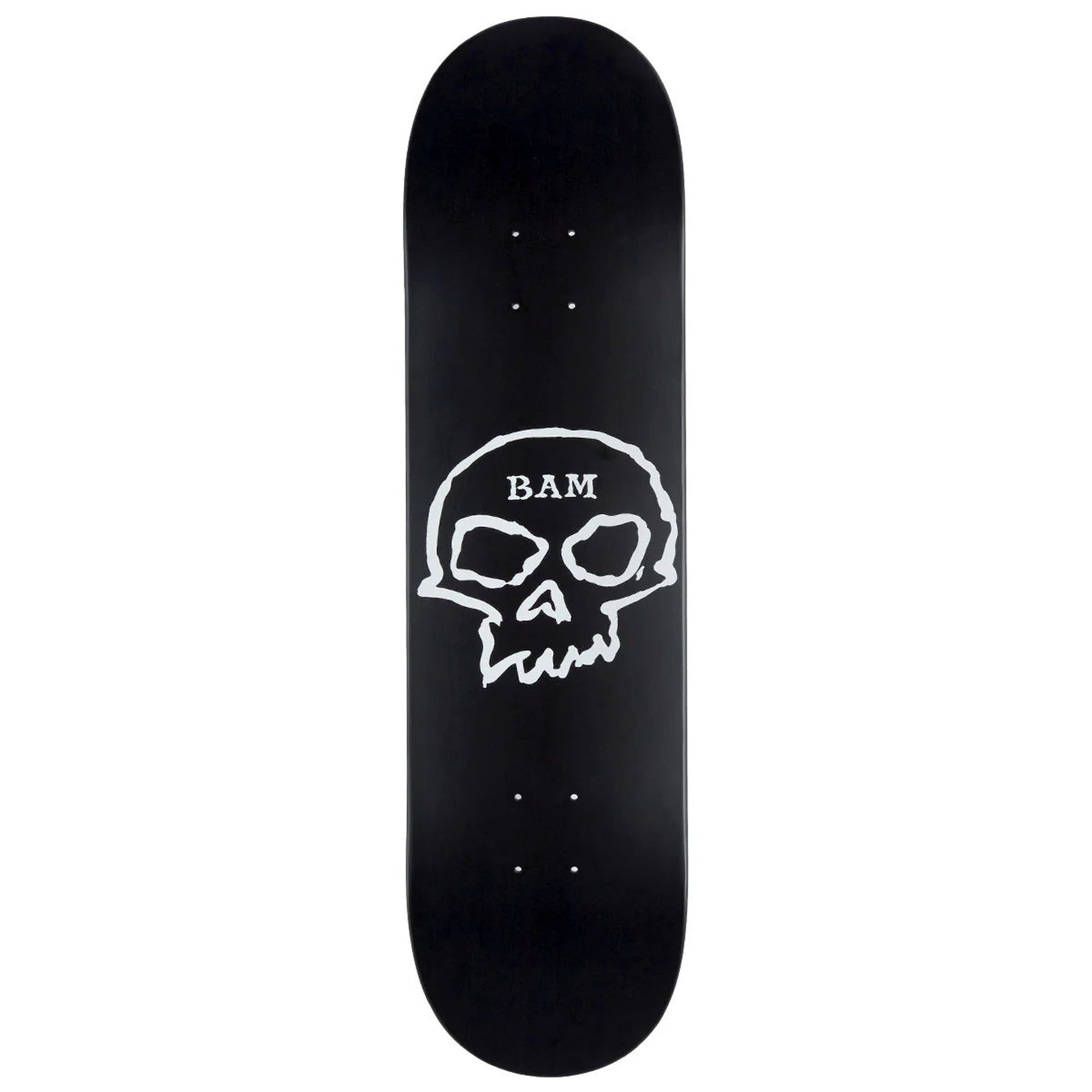 Zero x Bam Single Skull 8.25" x 31.9 " Black Skateboard Deck
