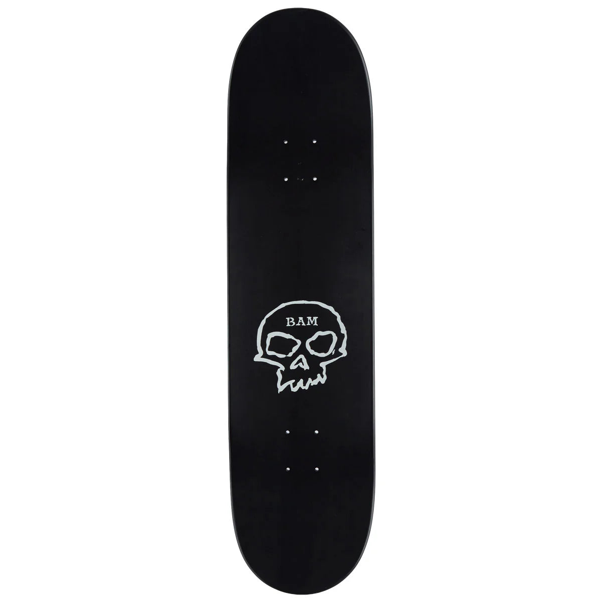 Zero x Bam Single Skull 8.25" x 31.9 " Black Skateboard Deck
