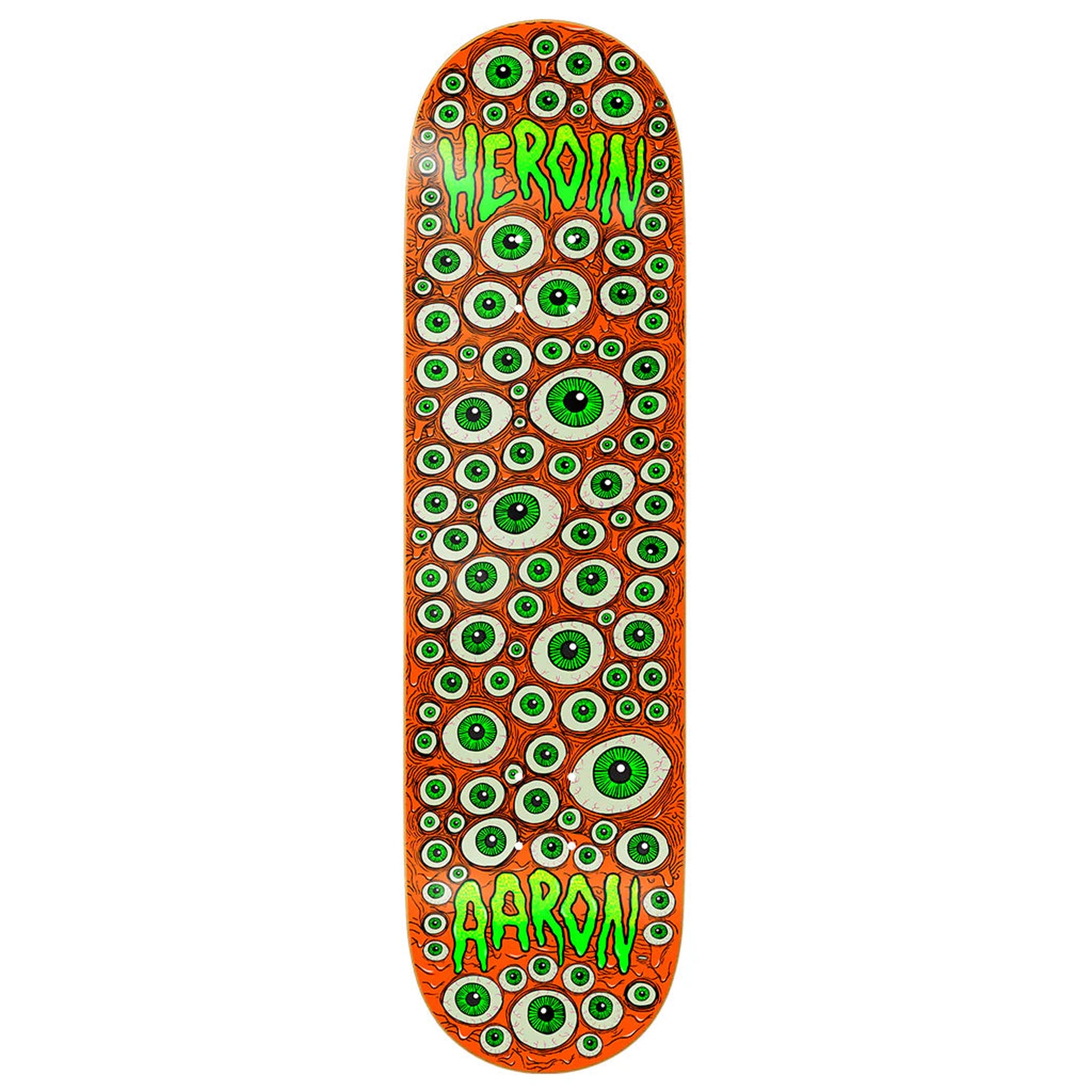 Heroin Aaron Wilson Eyes 8.75" x 32.25" Skateboard Deck