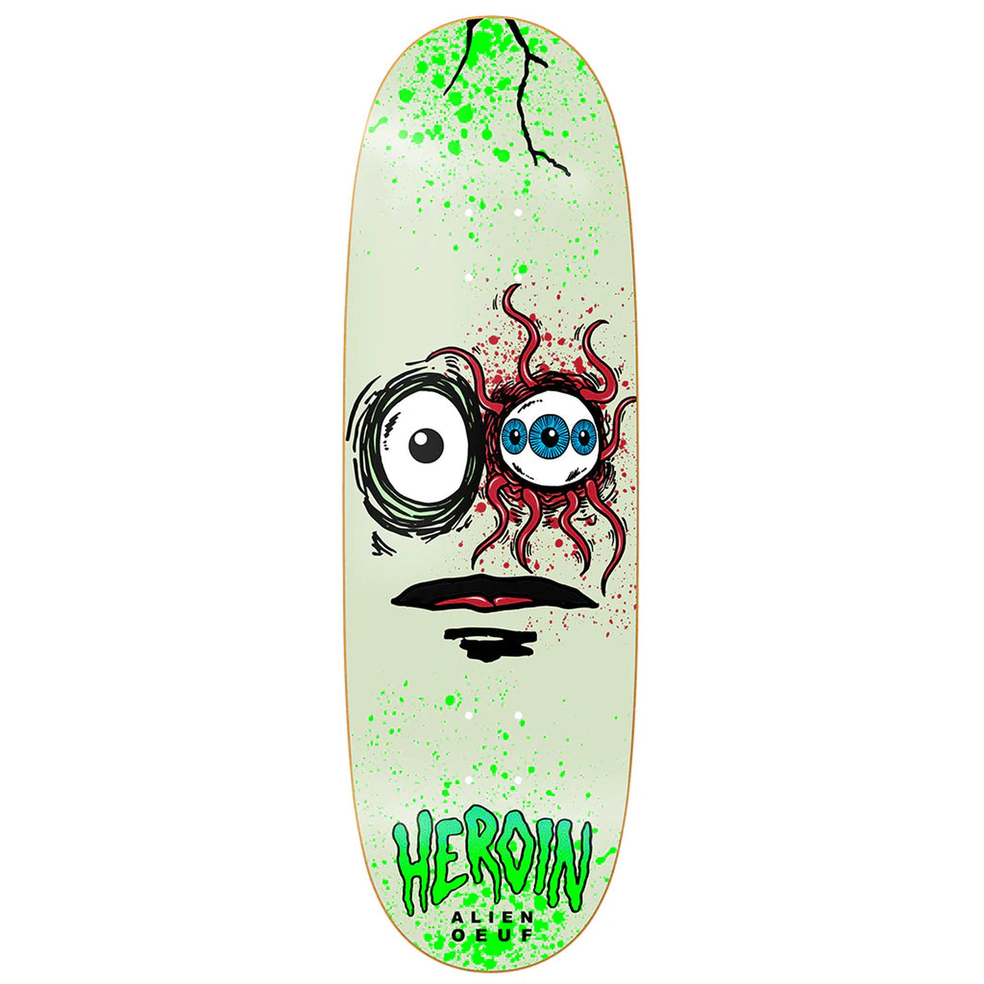 Heroin Space Egg 3 10" x 32.625" Skateboard Deck