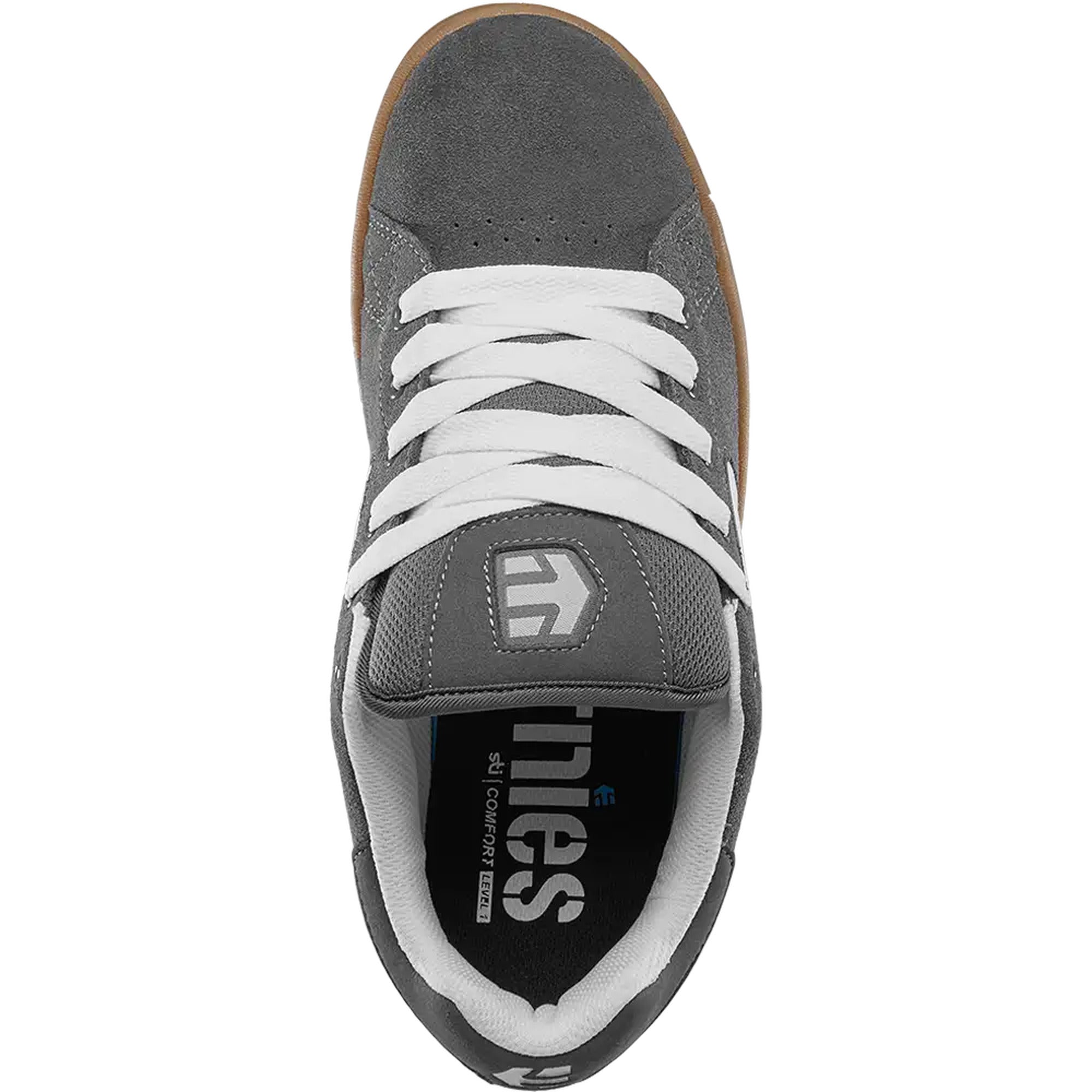 Etnies Callicut Grey/White/Gum Skateboard Shoe