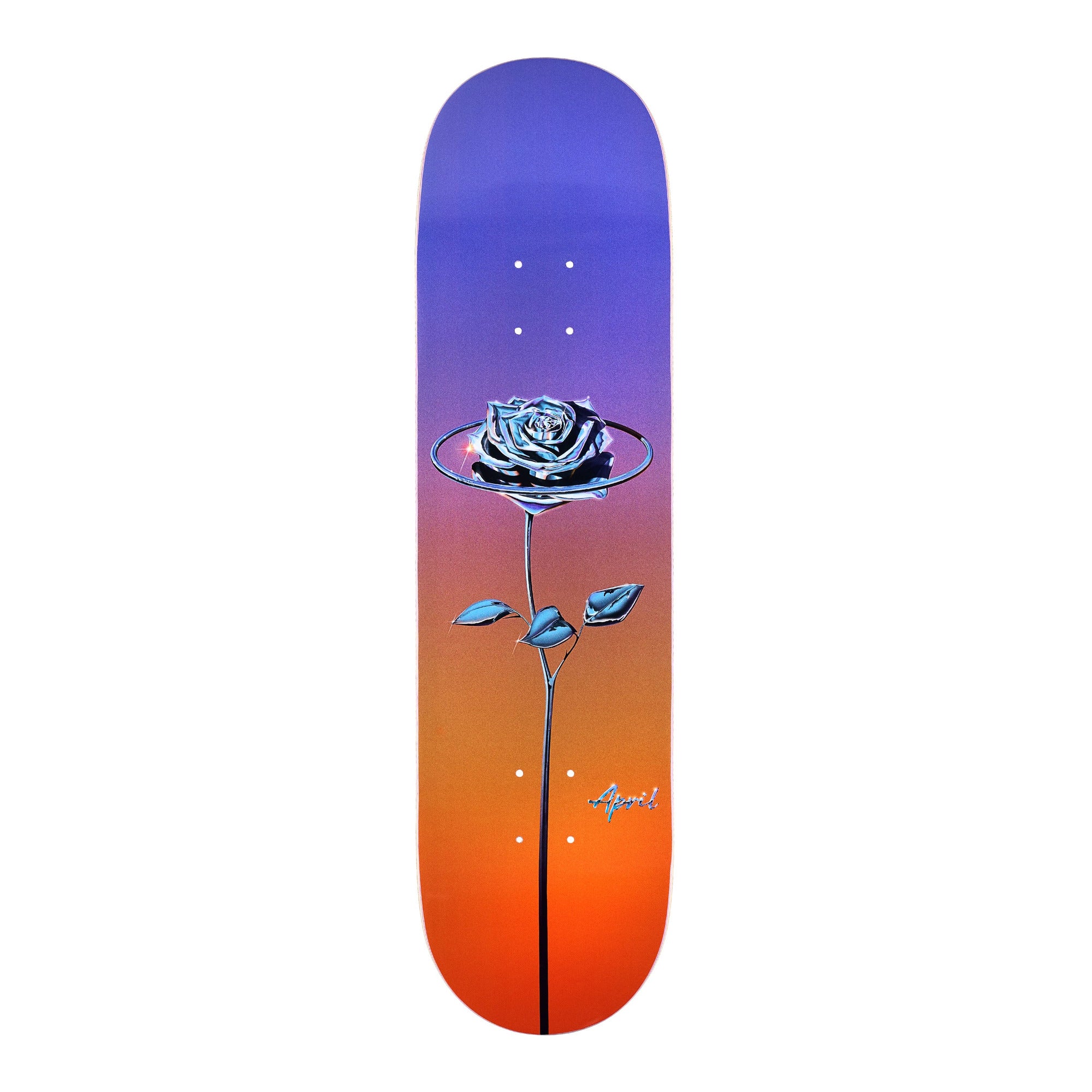 April Chrome Rose Colour 8.5" x 32.2" Skateboard Deck