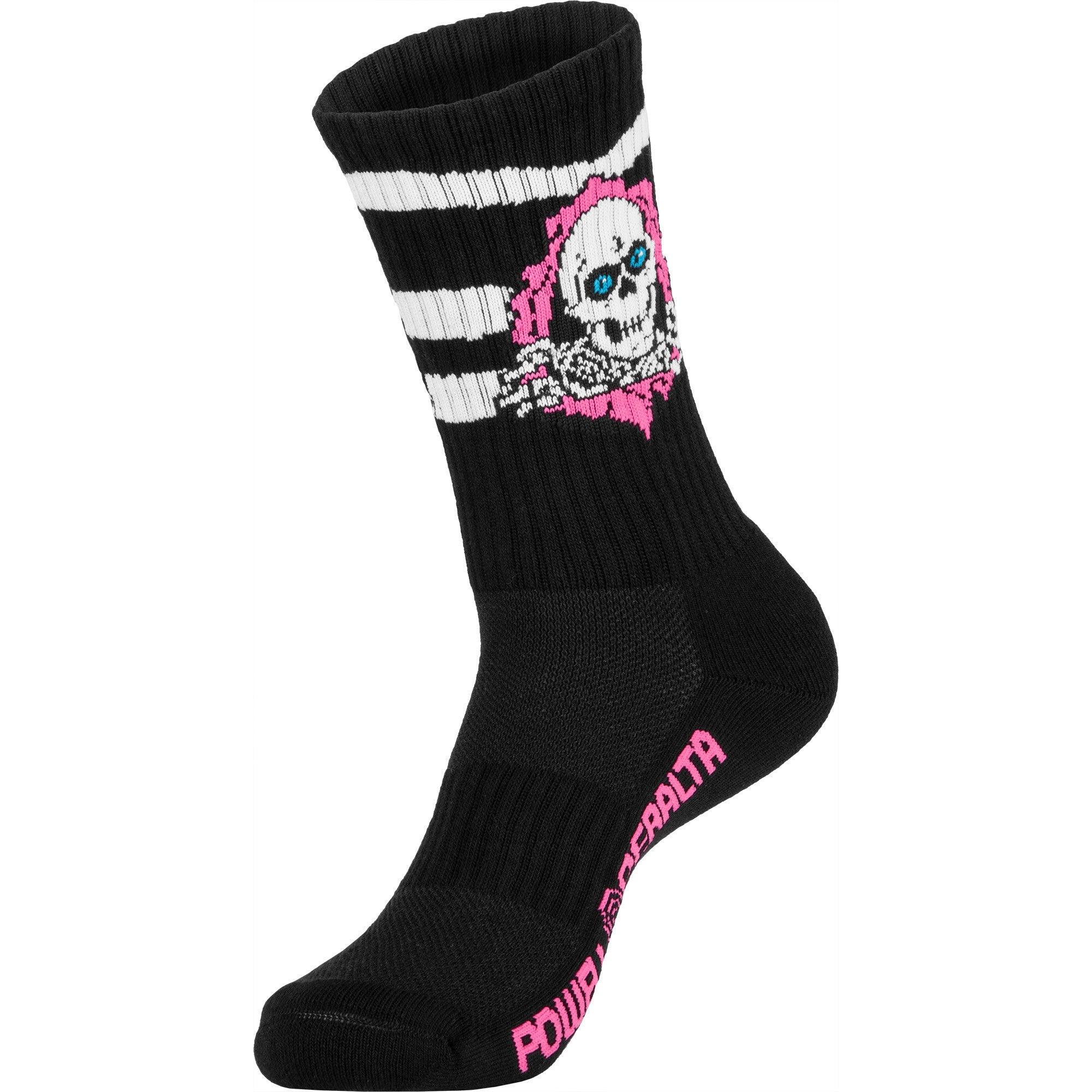 Powell Peralta Ripper Stripes Black/Pink Cotton Socks