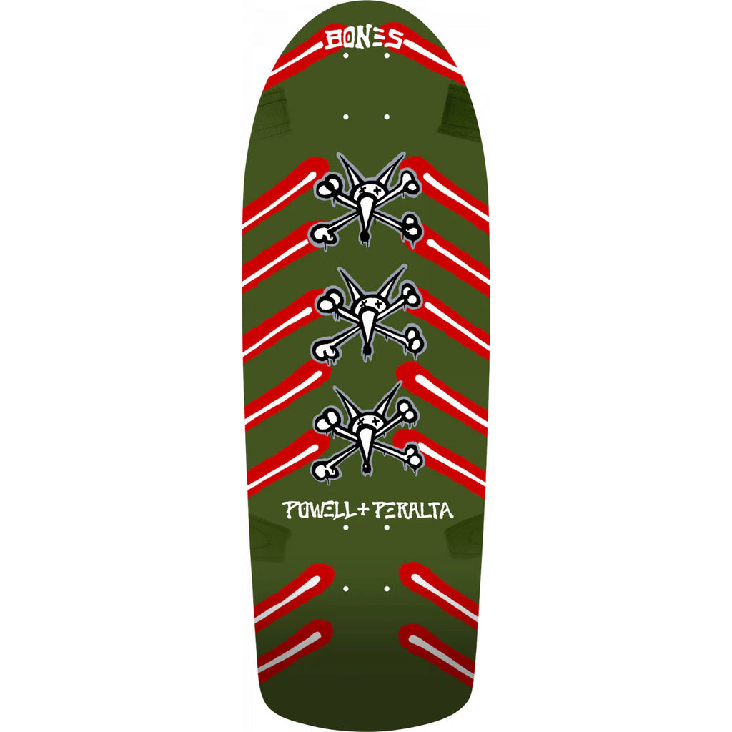 Powell Peralta OG Rat Bones Vato 10" x 30" Olive Skateboard Deck