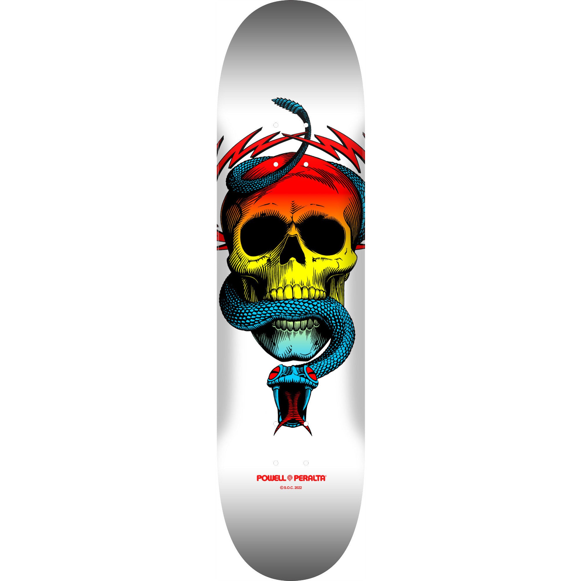 Powell Peralta McGill Skull & Snake Yellow Fade/White 8.5" x 32.08" Shape 244 Skateboard Deck