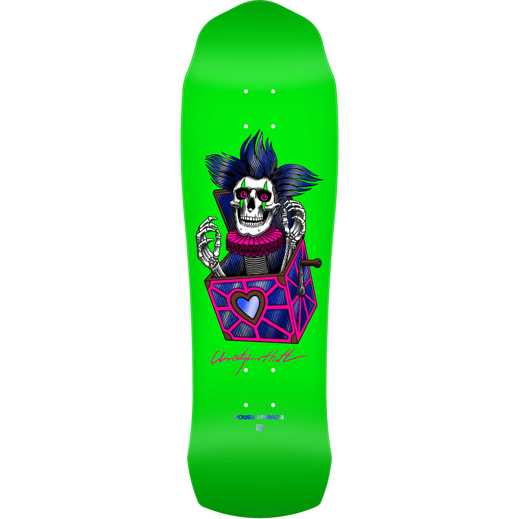 Powell Peralta Pro Chris Hiett Skull 9.5" x 31.13" Skateboard Deck