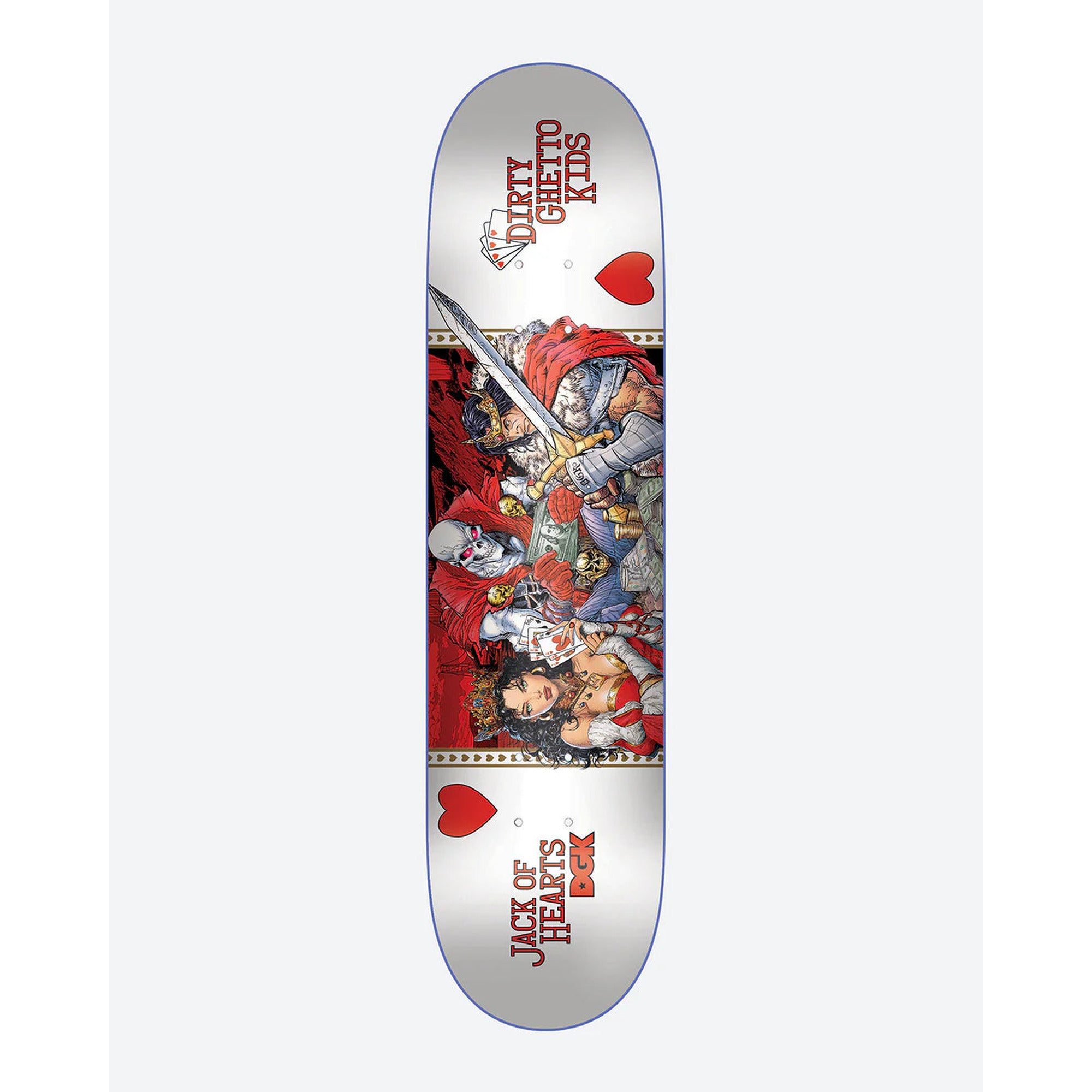 DGK Jack Of Hearts Curtain 8.5" x 32.2" Skateboard Deck