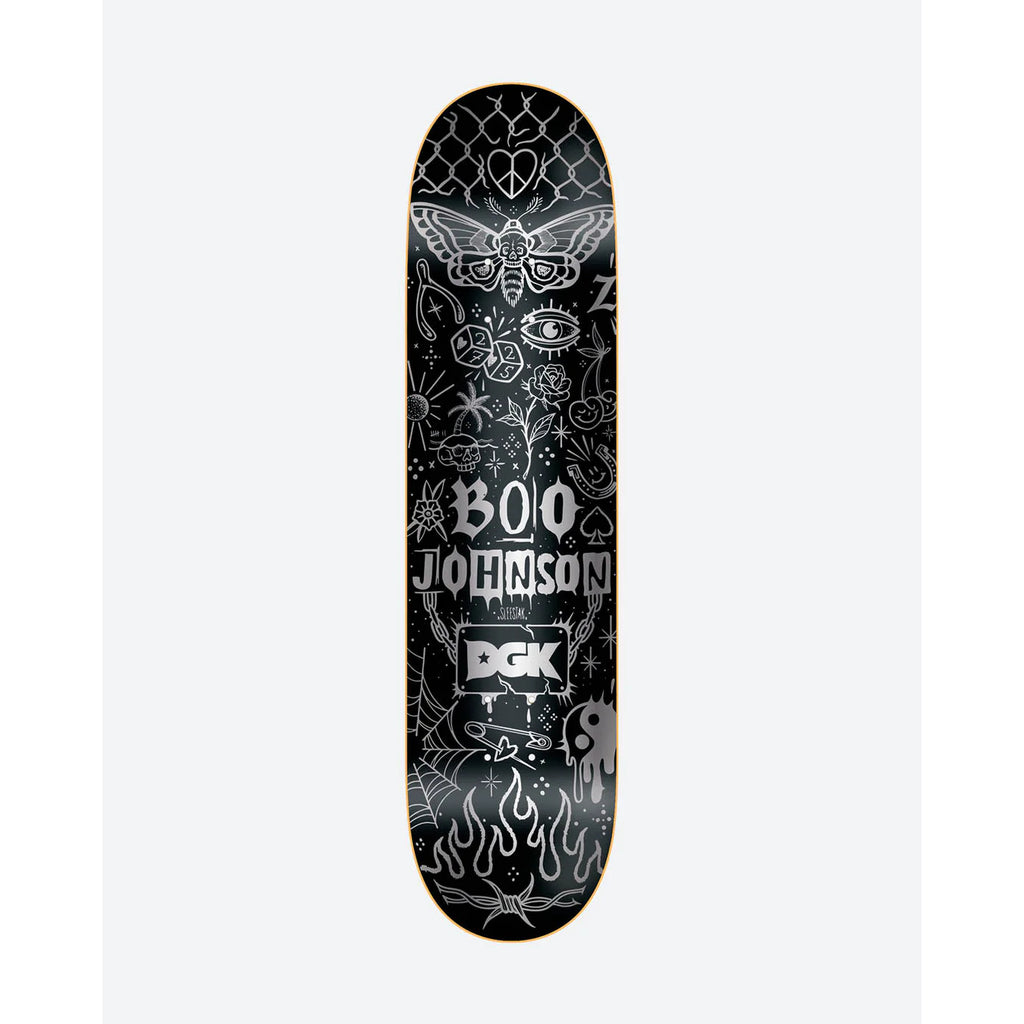 DGK Sleestax x Boo Tattoos Black Skateboard Deck