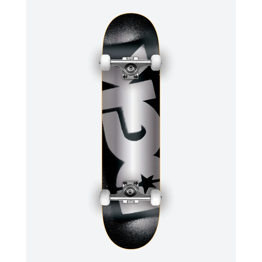 DGK OG Logo Black Silver 8.25" Complete Skateboard Deck