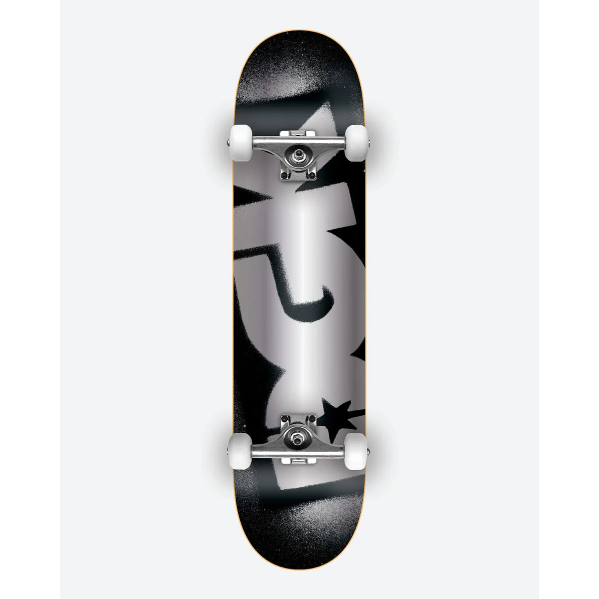 DGK OG Logo Black Silver 8.25" Complete Skateboard Deck