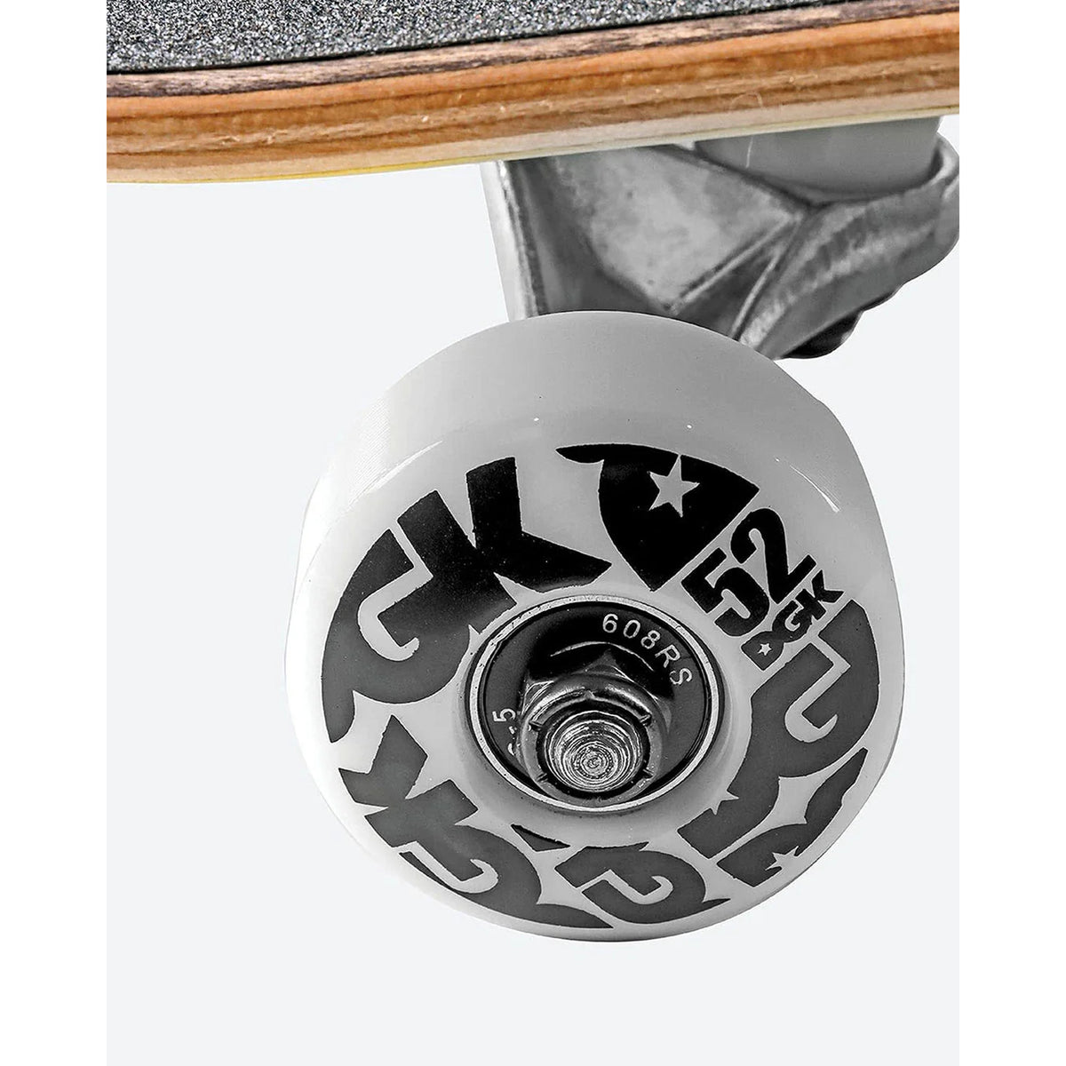 DGK OG Logo Black Silver 8.25" Complete Skateboard Deck