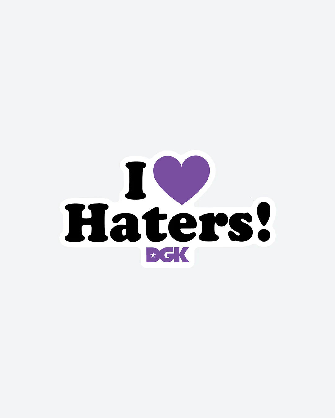 DGK Haters 5.125" Sticker