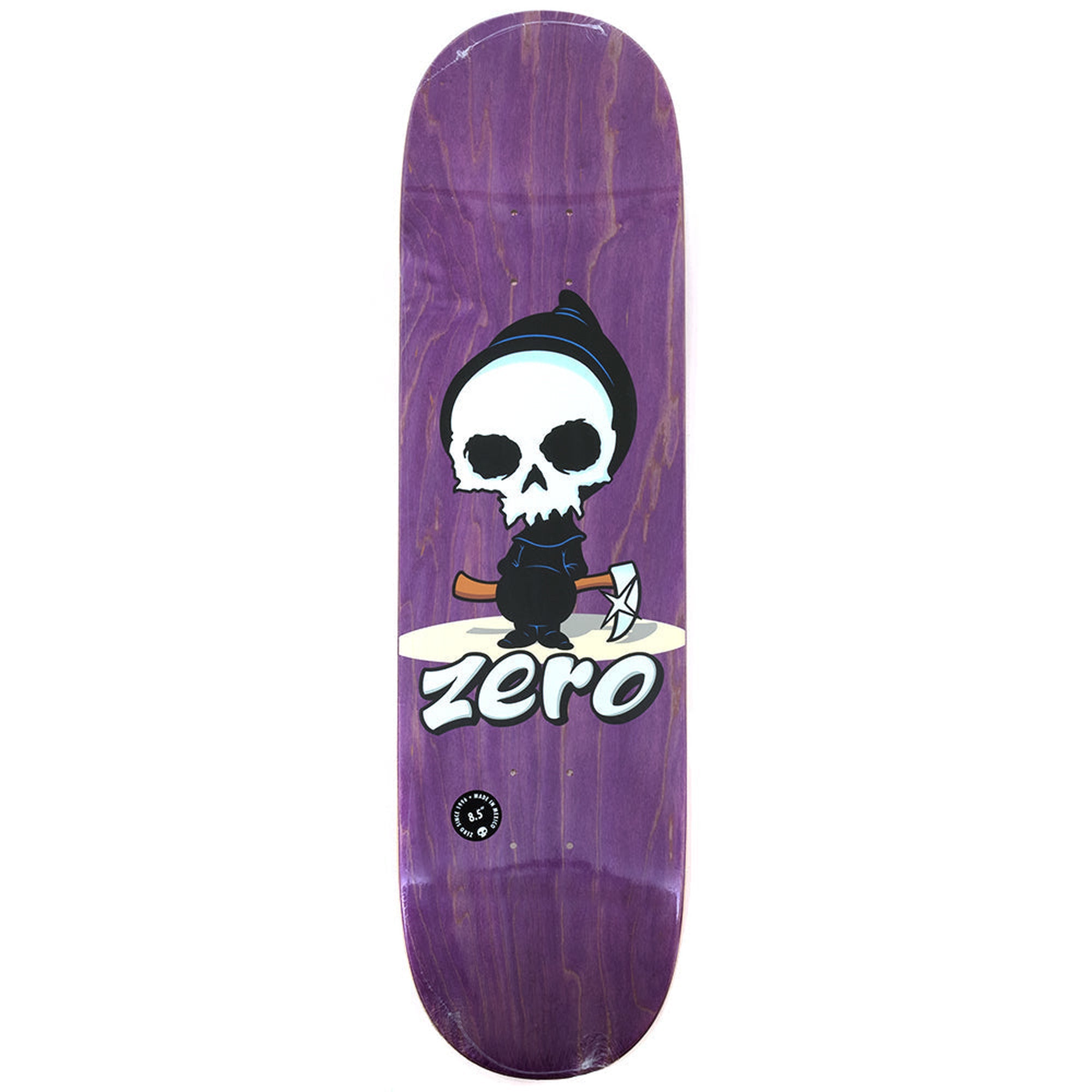 Zero Lil Reaper 8.5" x 32.3" Purple Skateboard Deck