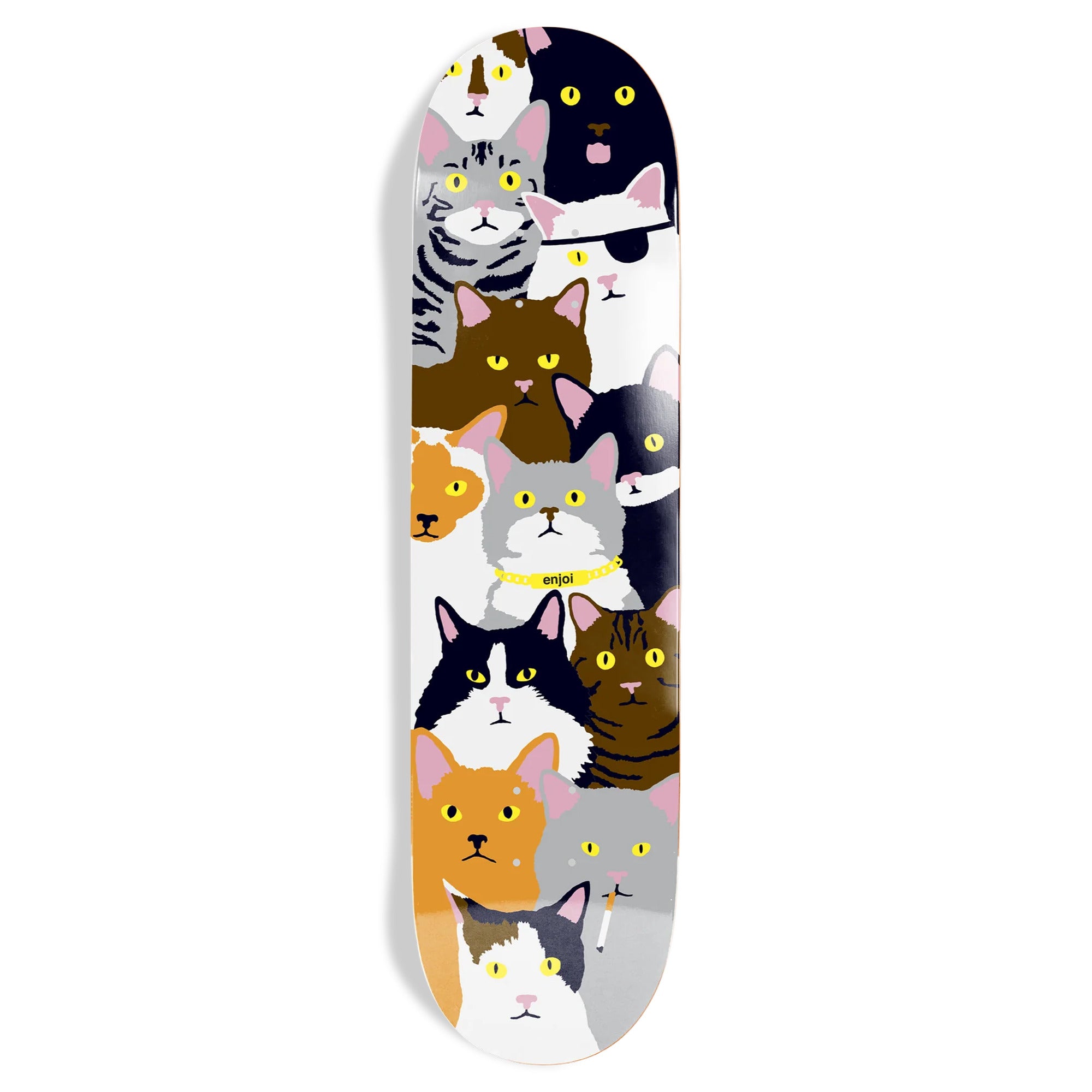 Enjoi Cat Collage R7 8.25" x 32" Skateboard Deck