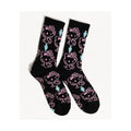 Girl Hello Kitty 50th Anniversary All Over Black Crew Socks