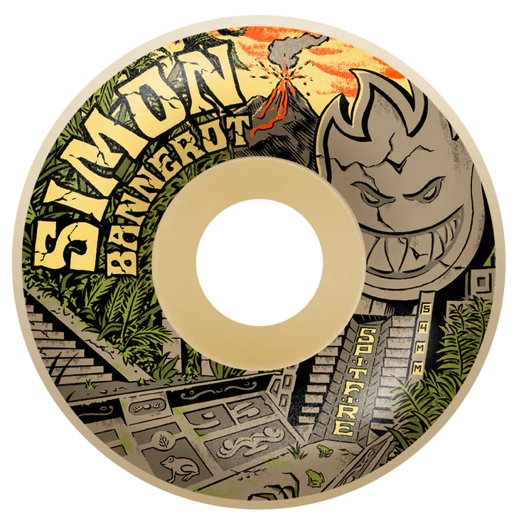 Spitfire F4 (Formula Four) 93A Radial Full Templo Wheels 58mm Skateboard Wheels