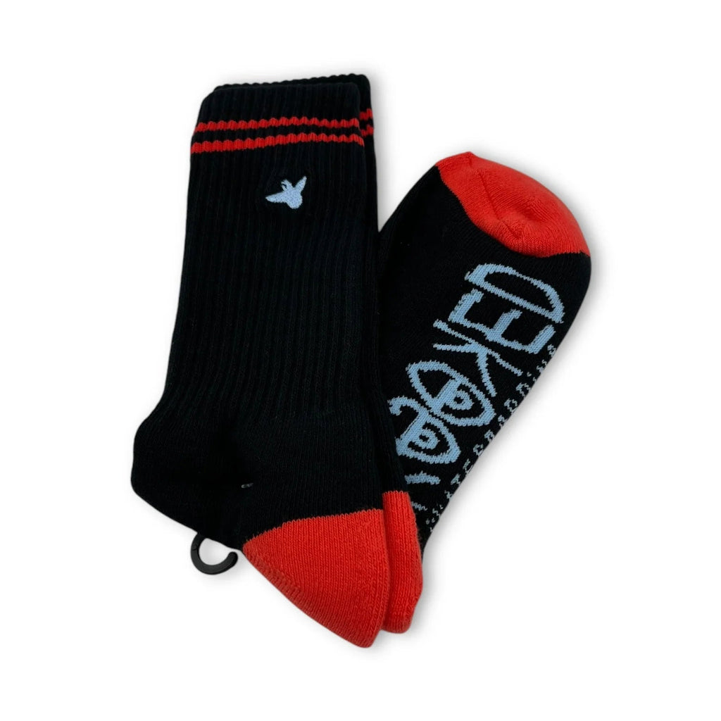 Krooked OG Bird Black Red Socks