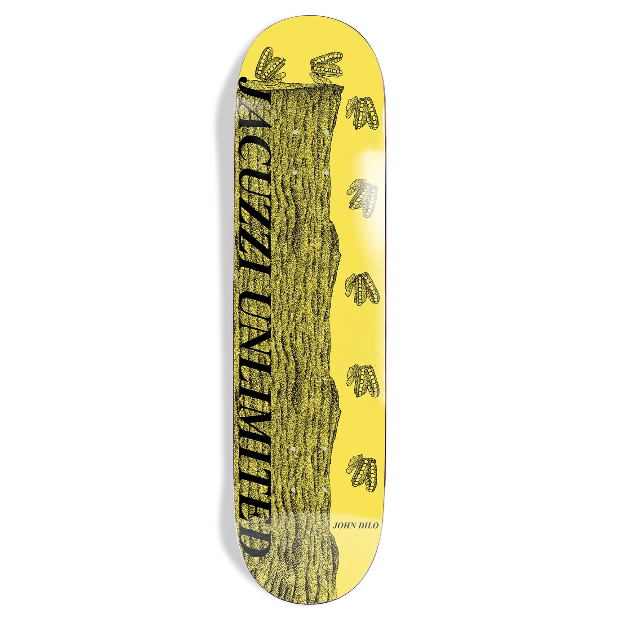 Jacuzzi Dilo Wind Up 8.25" x 32" Yellow Skateboard Deck
