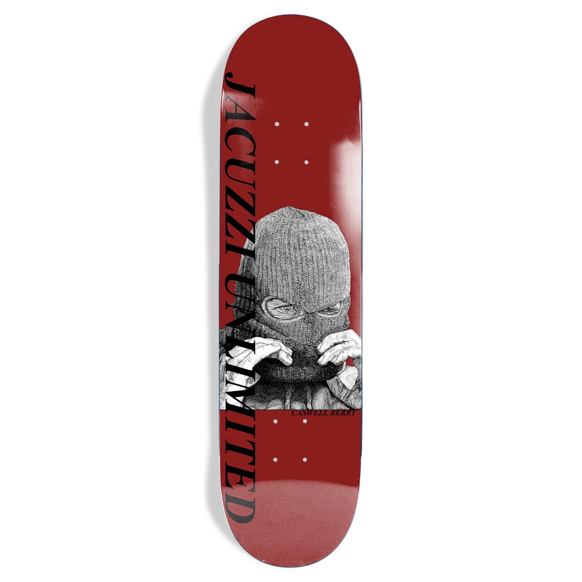 Jacuzzi Unlimited Barry Shoplift 8.25" x 31.6" Red Skateboard Deck