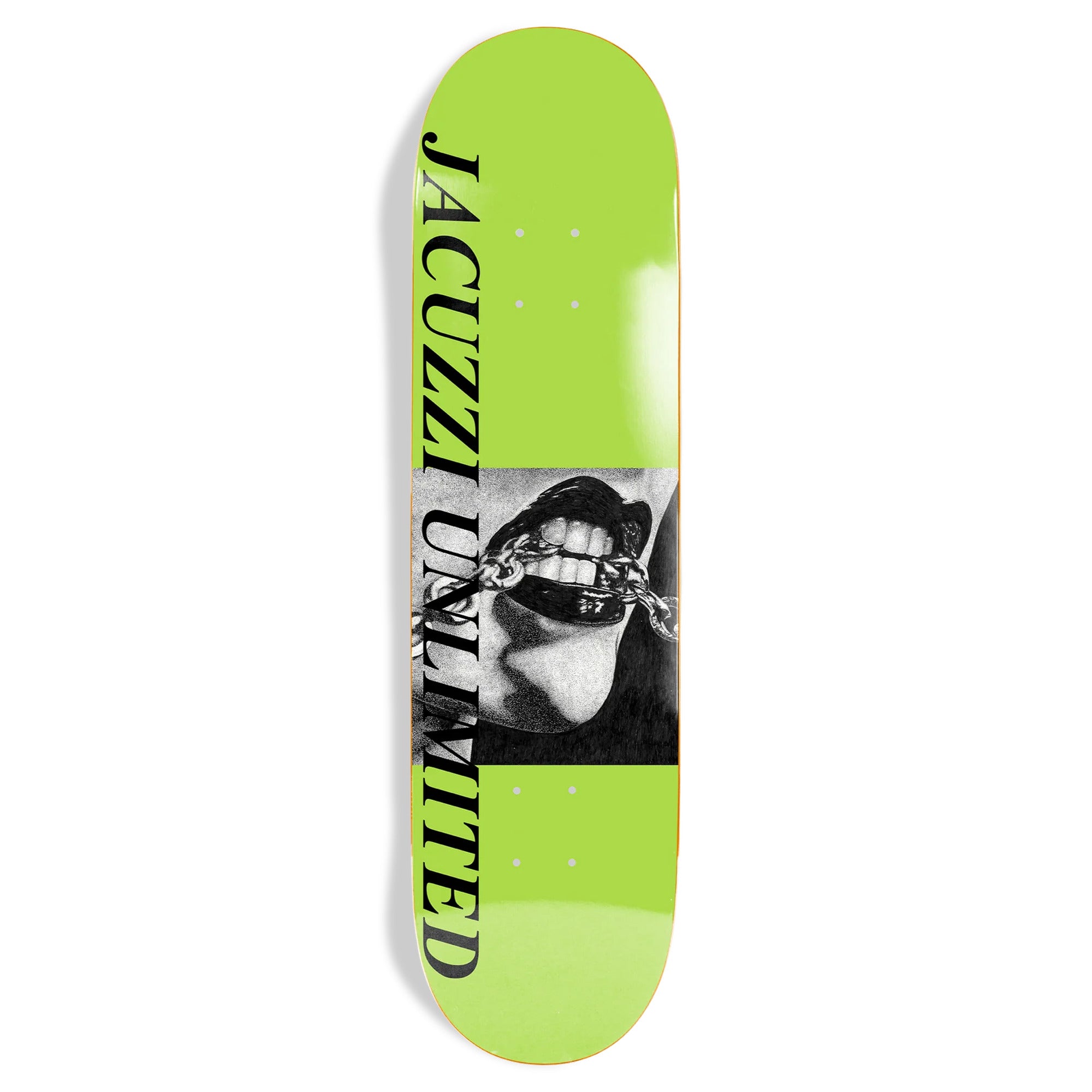 Jacuzzi Zander Mitchell Chain Mail 8.5" x 32.2" Green Skateboard Deck