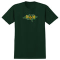Krooked Skateboards Flowers Forrest Green Tee