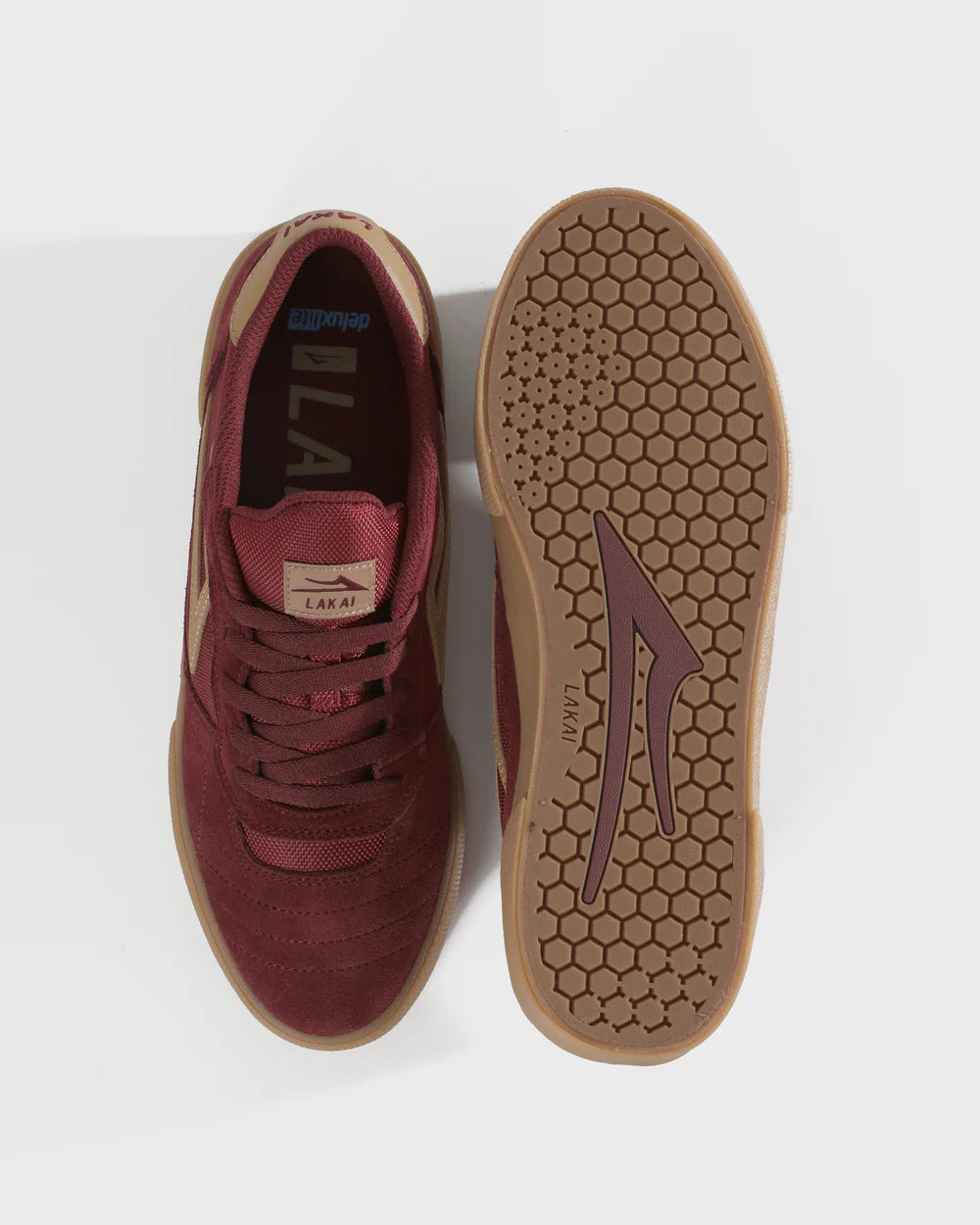 Lakai Cambridge Burgundy Suede Skateboard Shoe