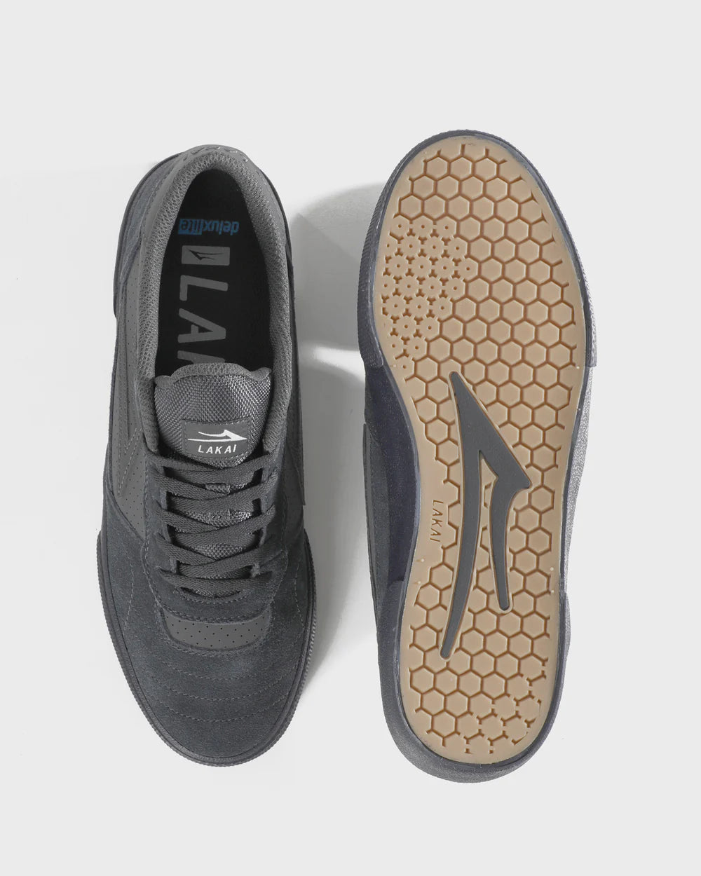 Lakai Cambridge Charcoal Suede Skateboard Shoe