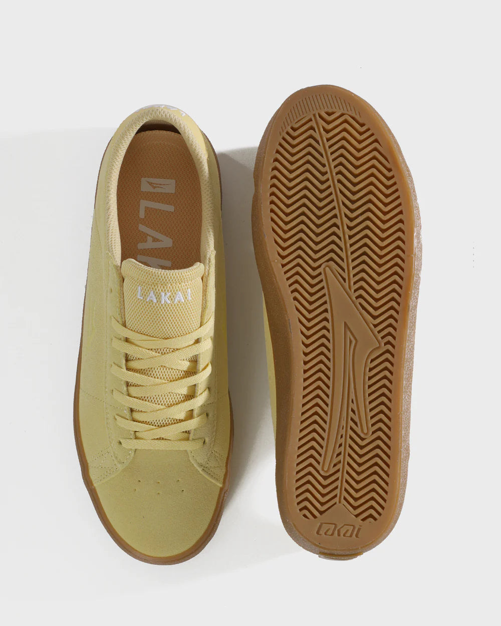Lakai Newport Light Yellow Skateboard Shoe