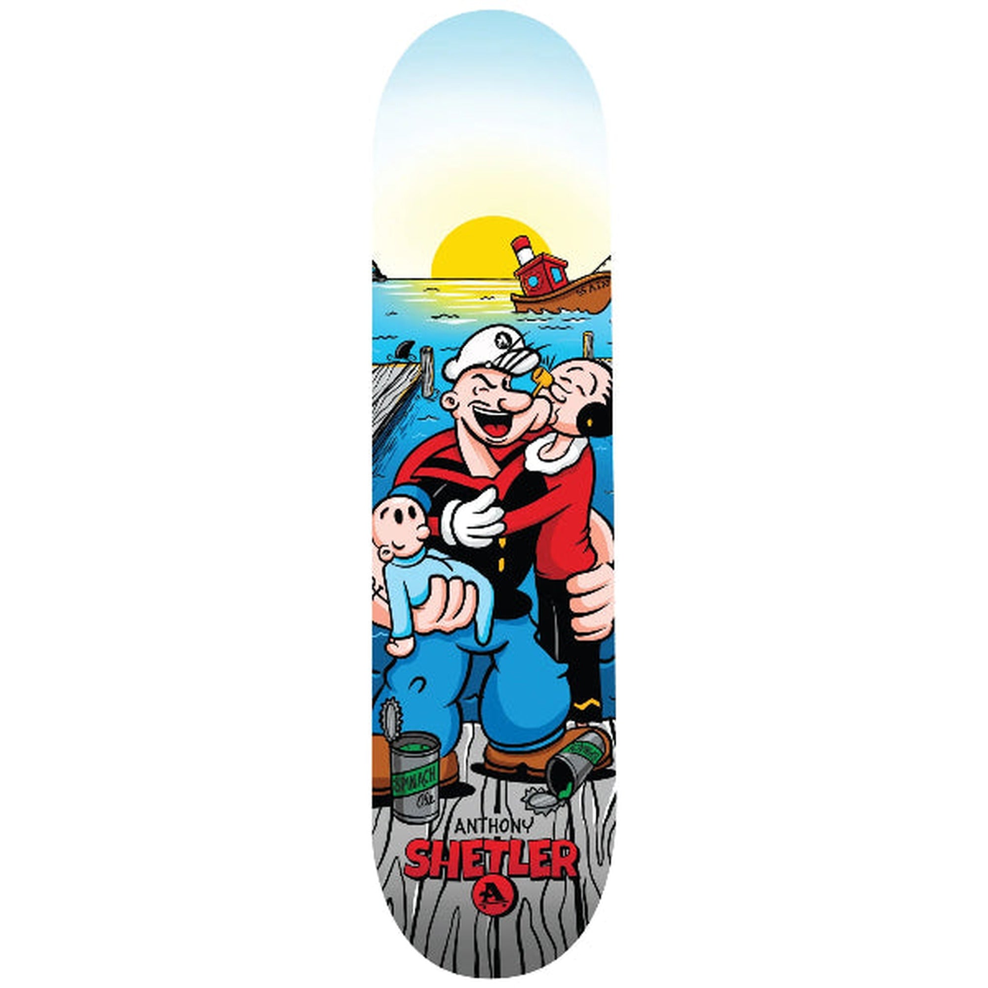 All I Need Shelter Popeyes 8.25" Skateboard Deck