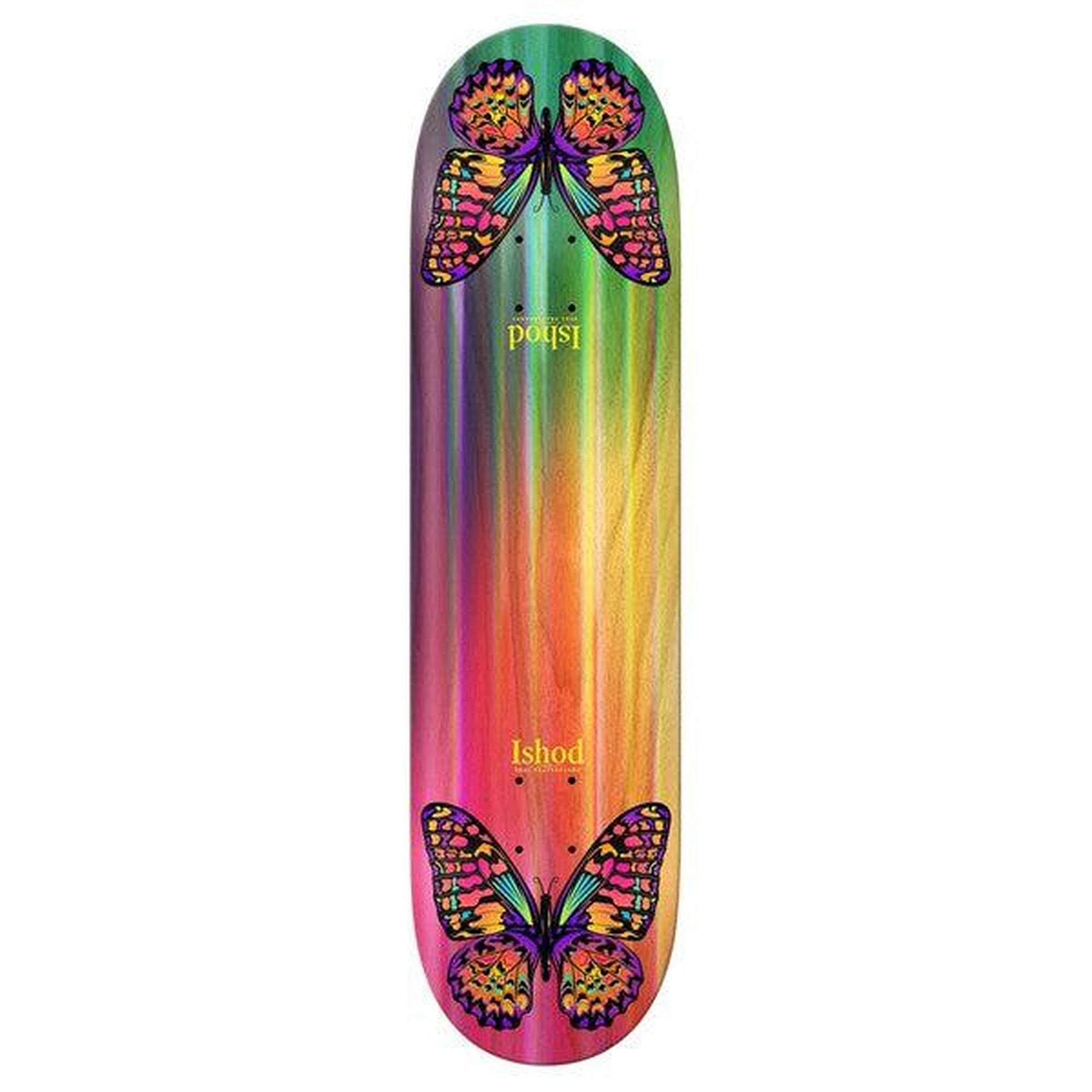 Real Ishod Wair Rainbow Monarch Twin Tail 8.5" x 32.2" Multi Color Skateboard Deck