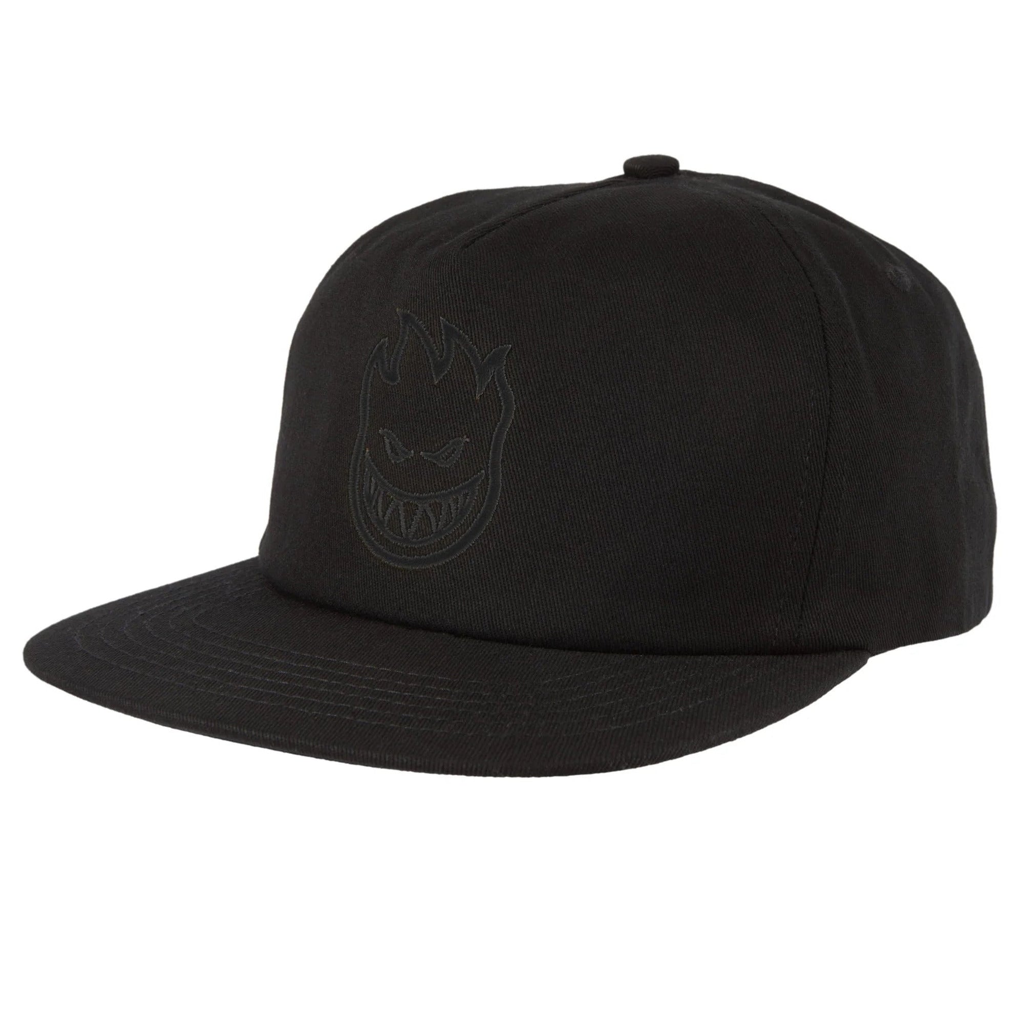 Spitfire Bighead Black / Black Snapback Hat