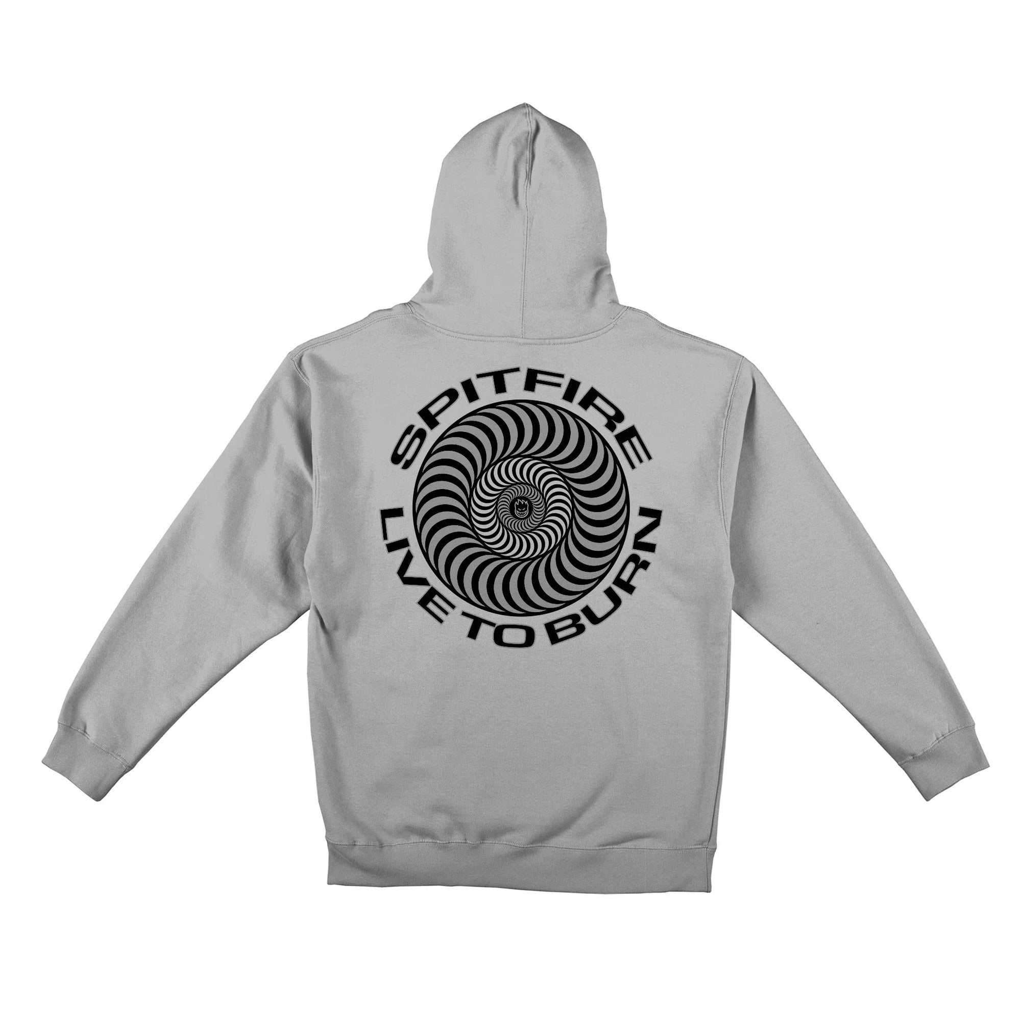 Spitfire Live To Burn Smoke Gray Hoodie