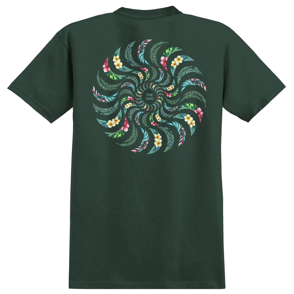Spitfire Floral Classic Forest Green T-Shirt