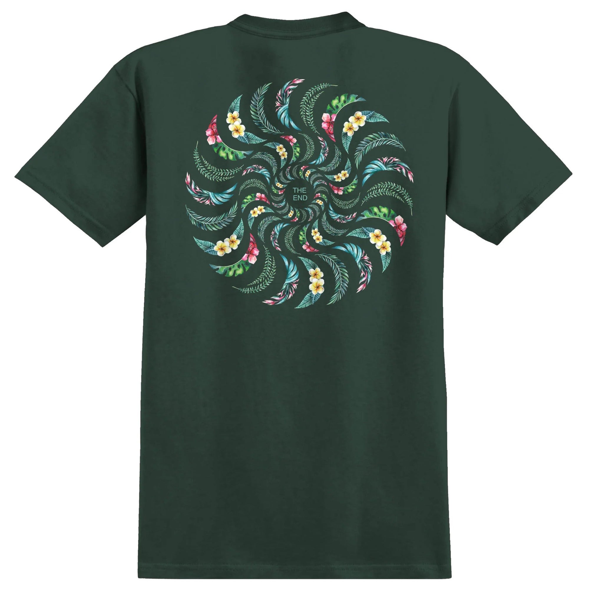 Spitfire Floral Classic Forest Green T-Shirt