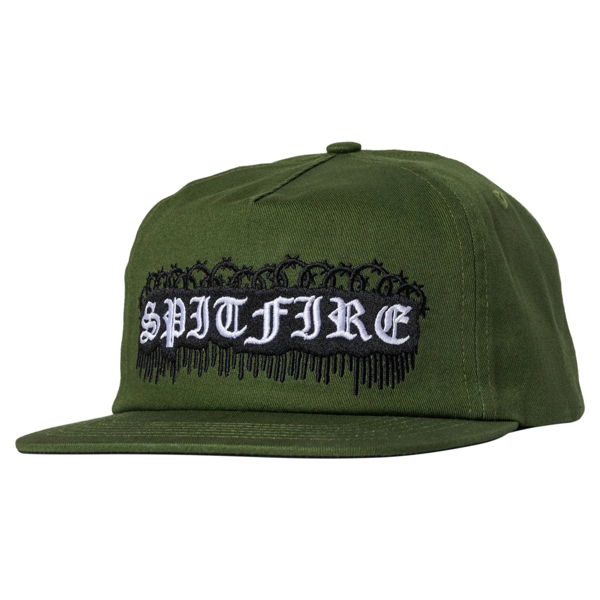 Spitfire Old E Barbed Snapback Military Green Hat