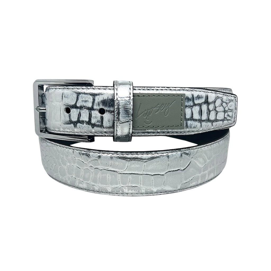 Loosey Silver Surfer Croc Belt