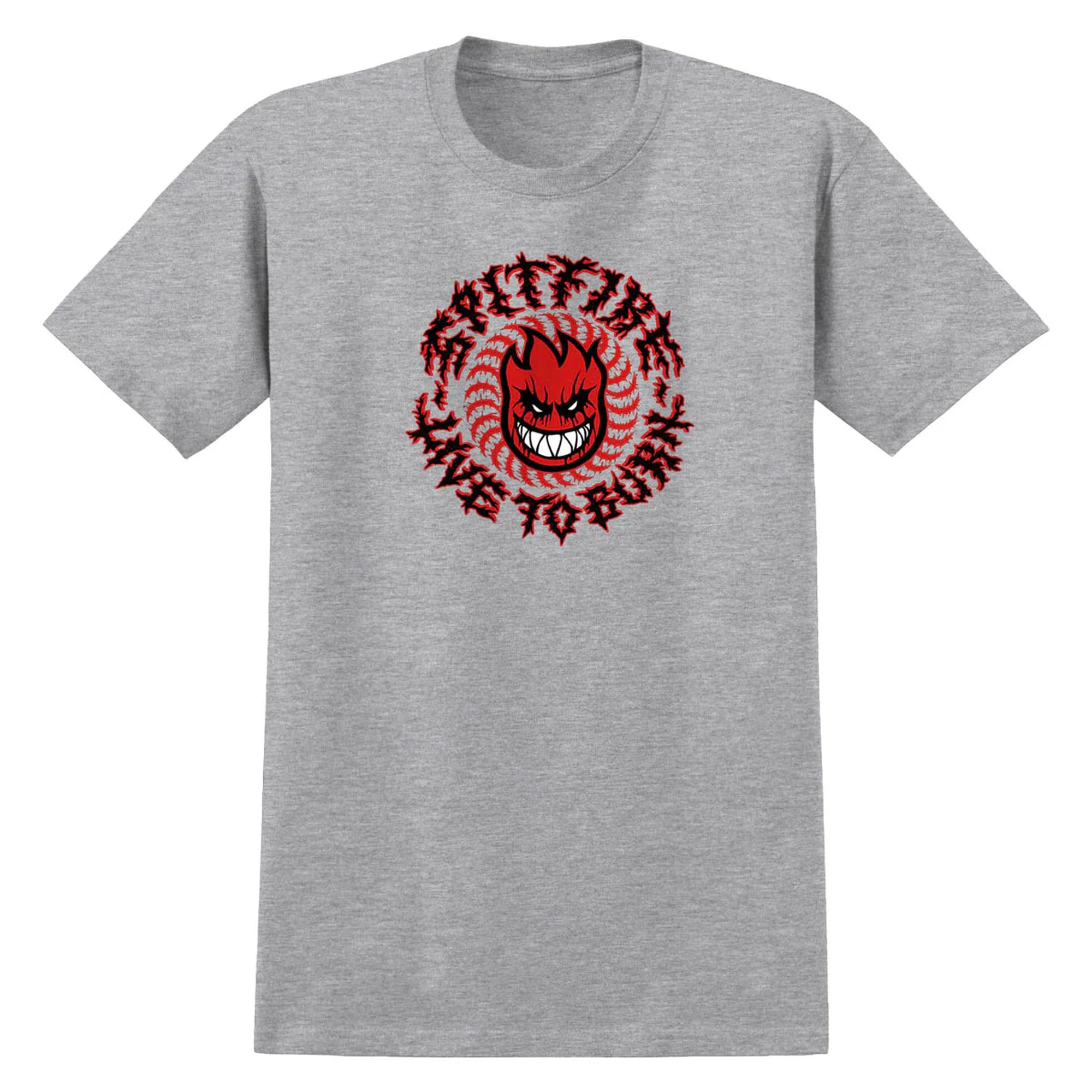 Spitfire Deathmask Classic Heather Grey T-Shirt