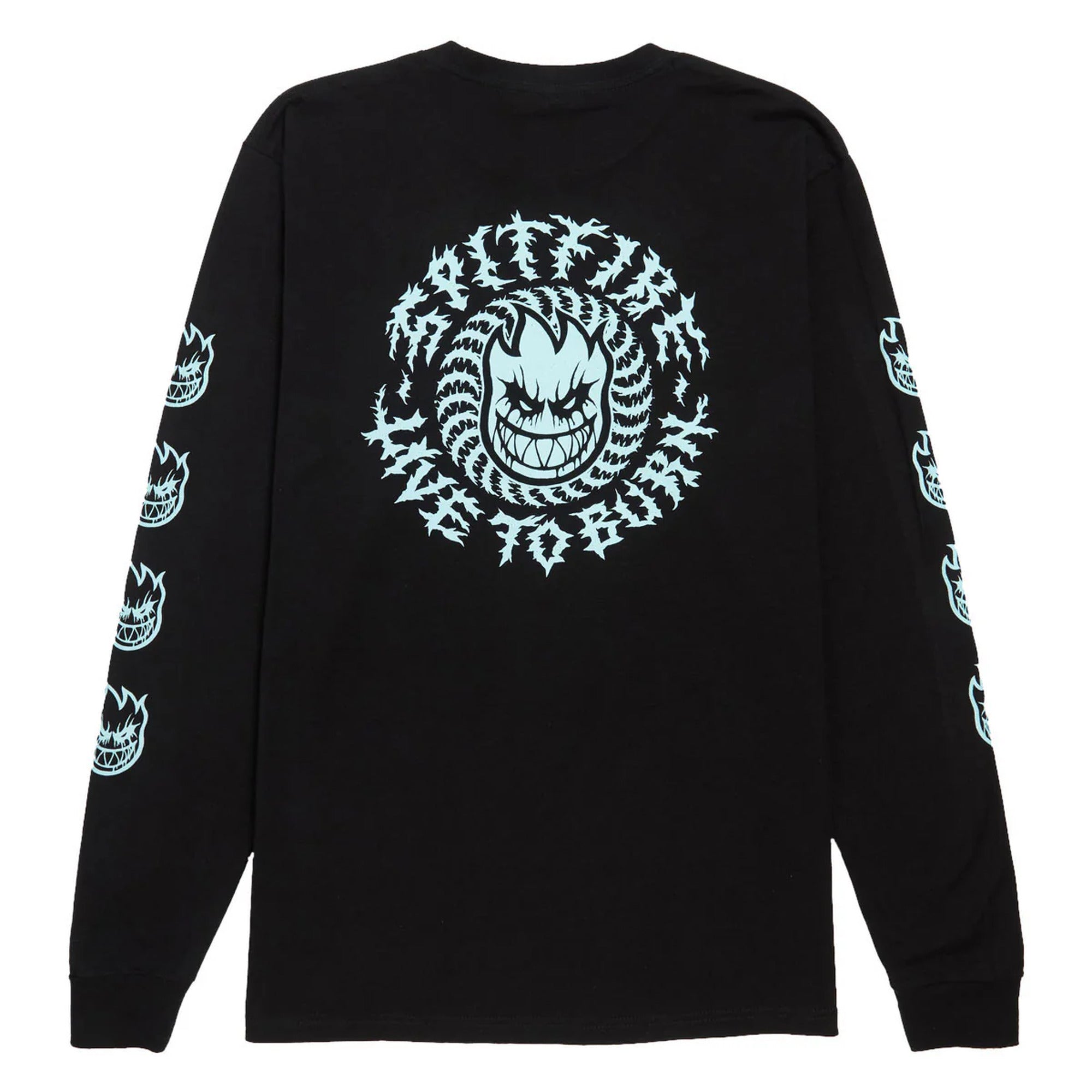 Spitfire Deathmask Classic GITD Long Sleeve T-Shirt