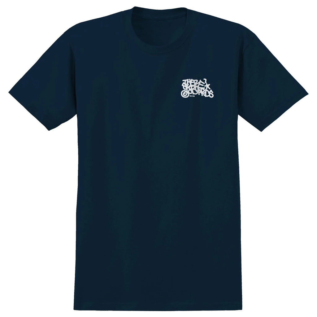There Skateboards Life Toy Navy White Tee