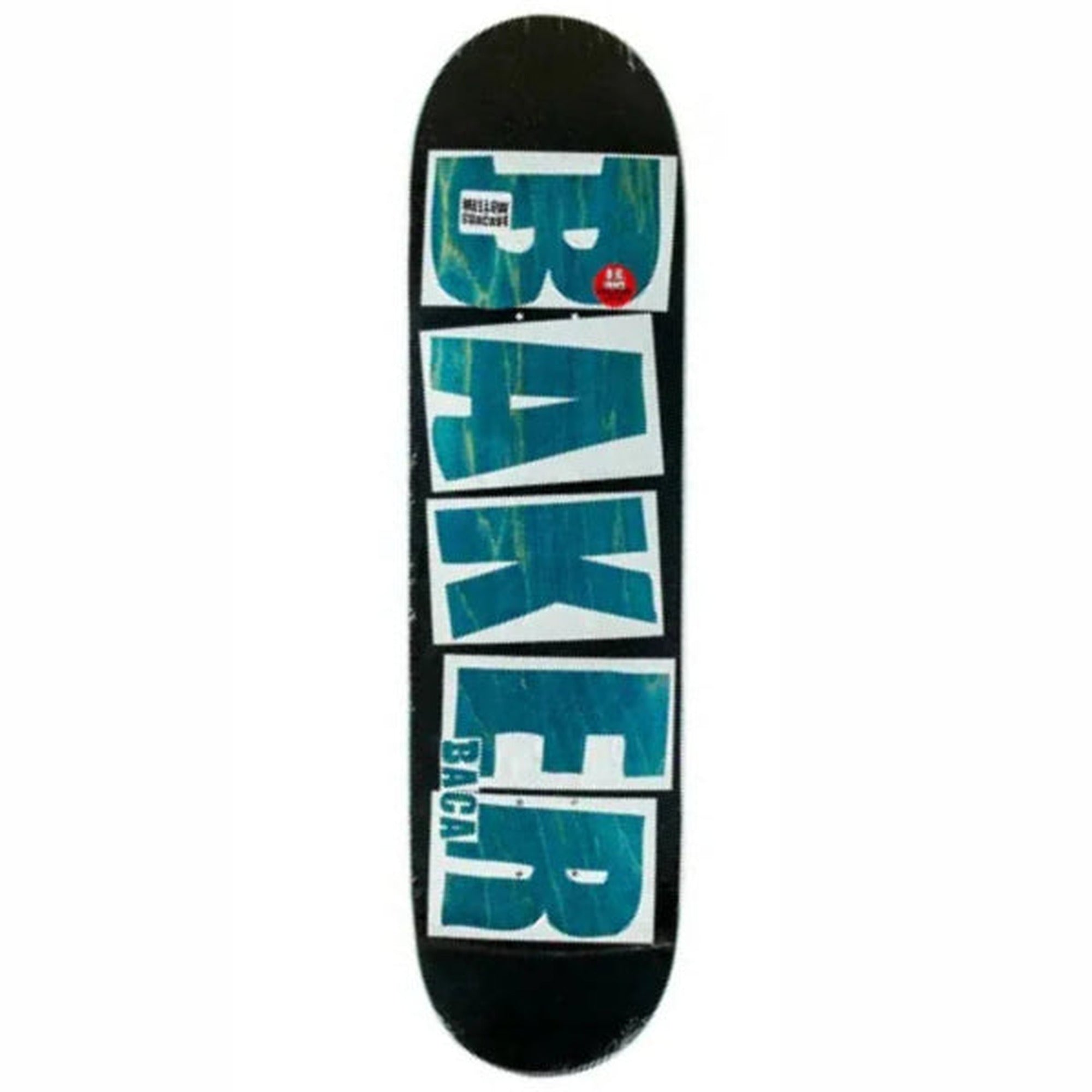 Baker Sammy Baca Brand Name Black Veneer 8.25" x 31.875" Black Skateboard Deck