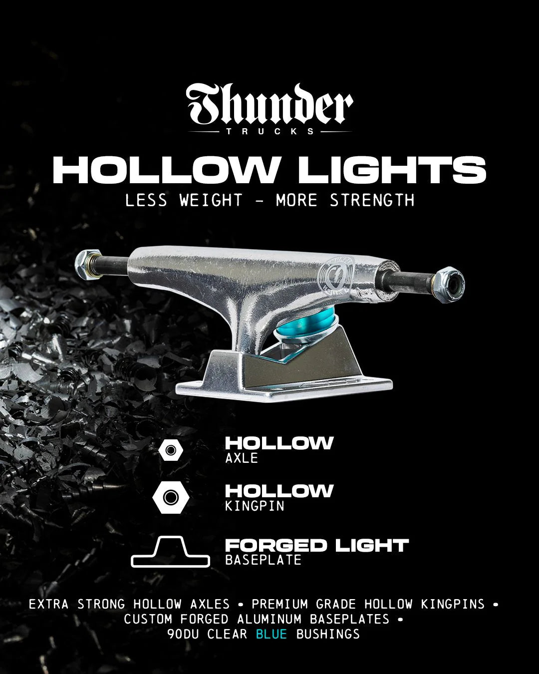 Thunder Polished Team Hollow Light Trucks