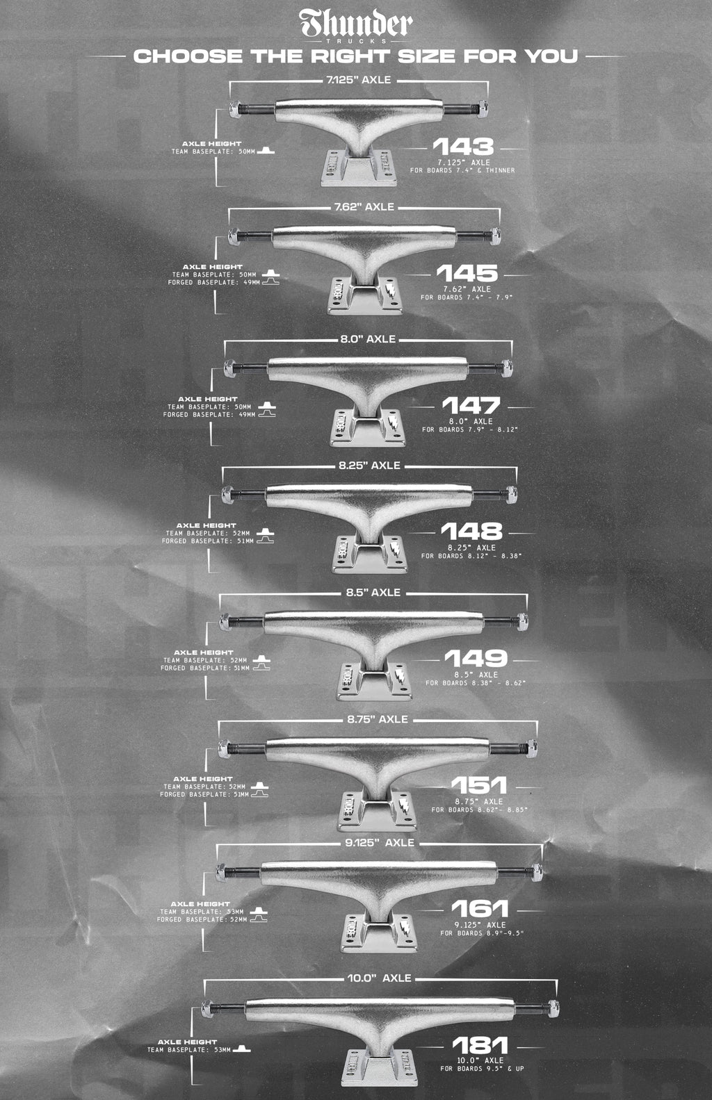 Thunder Polished Team Hollow Light Trucks