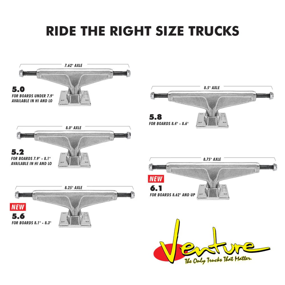 Venture All Polished 5.2 H Trucks