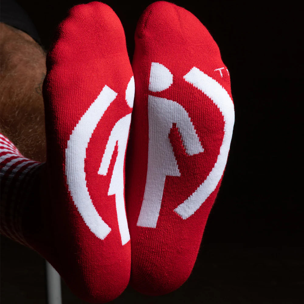 Girl Red/White Socks